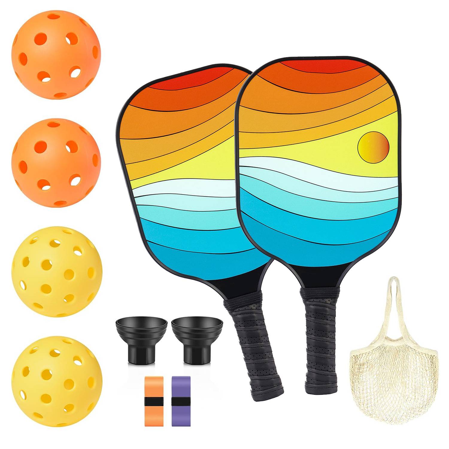 Sun Red-Bolf Fiber Double Potal+Handbag+4 Ball+Pickup Verse